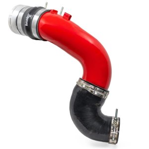 Ford Super Duty Boost Tube - Cold Side - Banks Power - 3.5in diameter, Mandrel-bent, Aluminized Steel - `11-`16